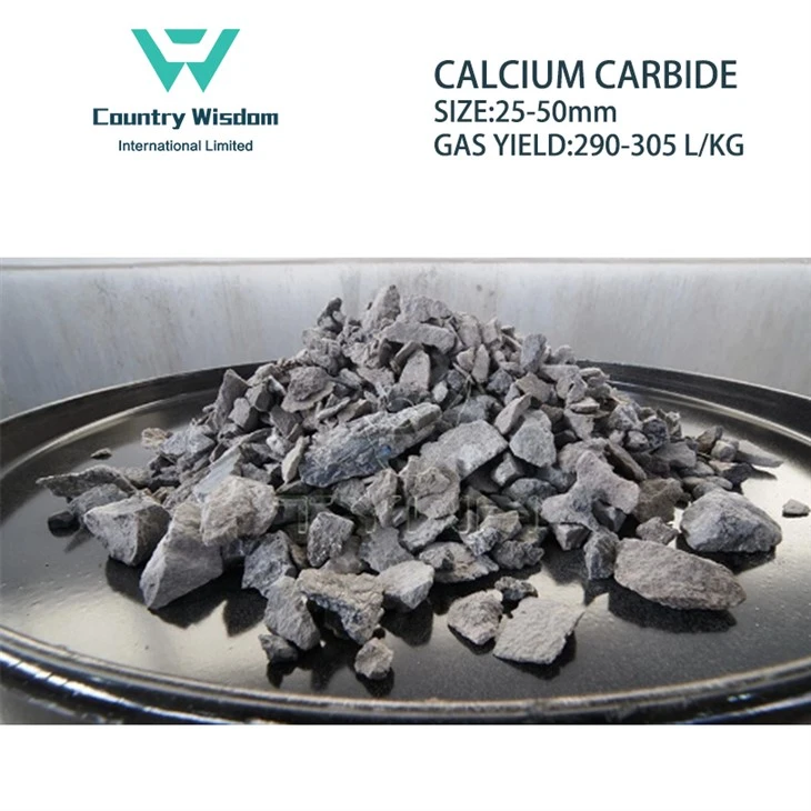 High Quality 25-50mm Calcium Carbide in China For Acetylene Gas